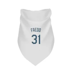 Tampa Bay Rays Alex Faedo White Pet Bandana for Dog & Cat