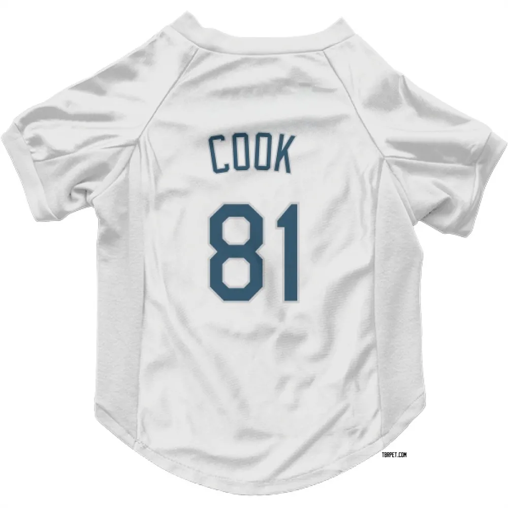 Tampa Bay Rays Alexander Cook White Pet Jersey for Dog & Cat