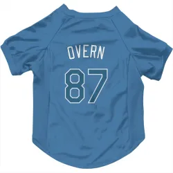 Tampa Bay Rays Austin Overn Light Blue Pet Jersey for Dog & Cat