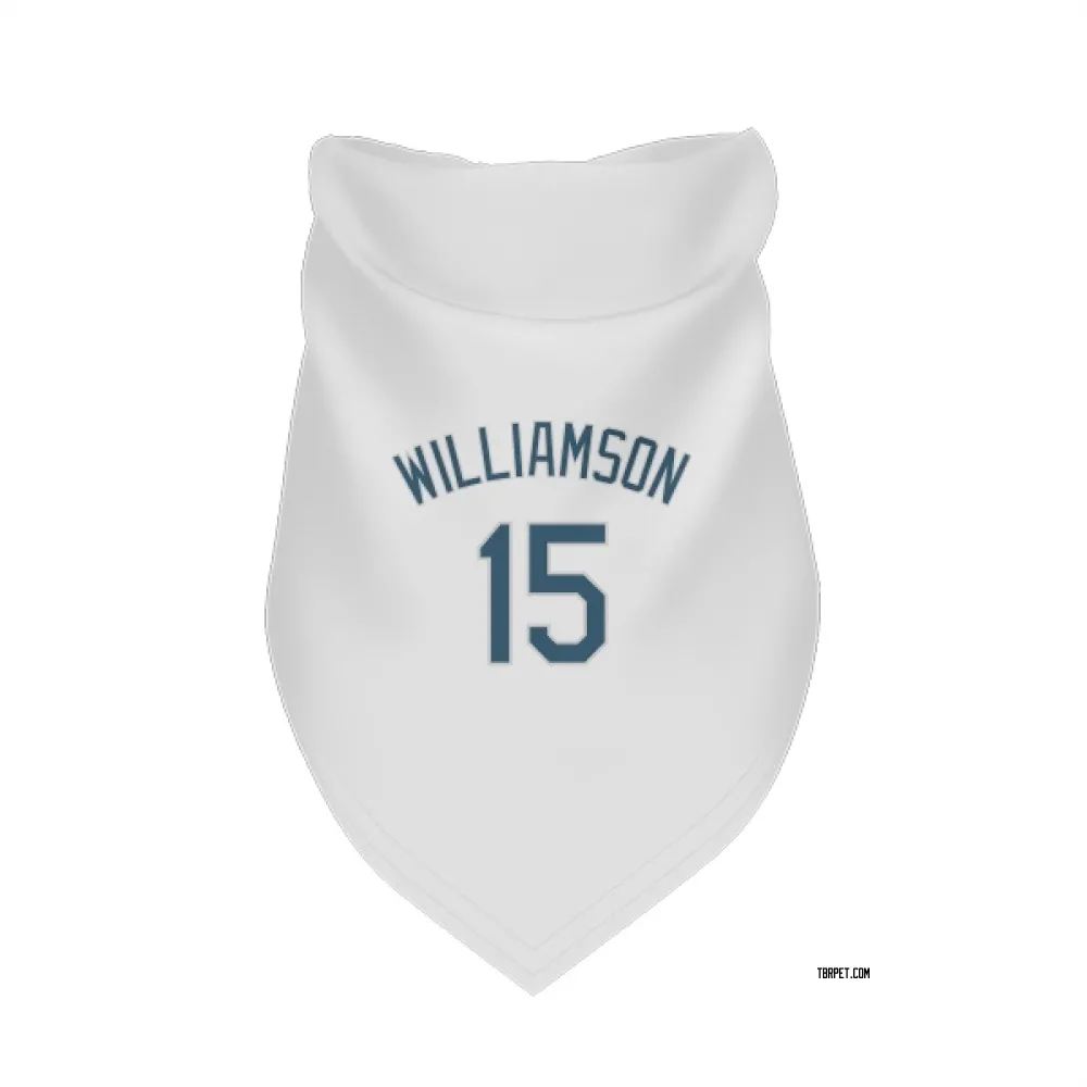 Tampa Bay Rays Ben Williamson White Pet Bandana for Dog & Cat