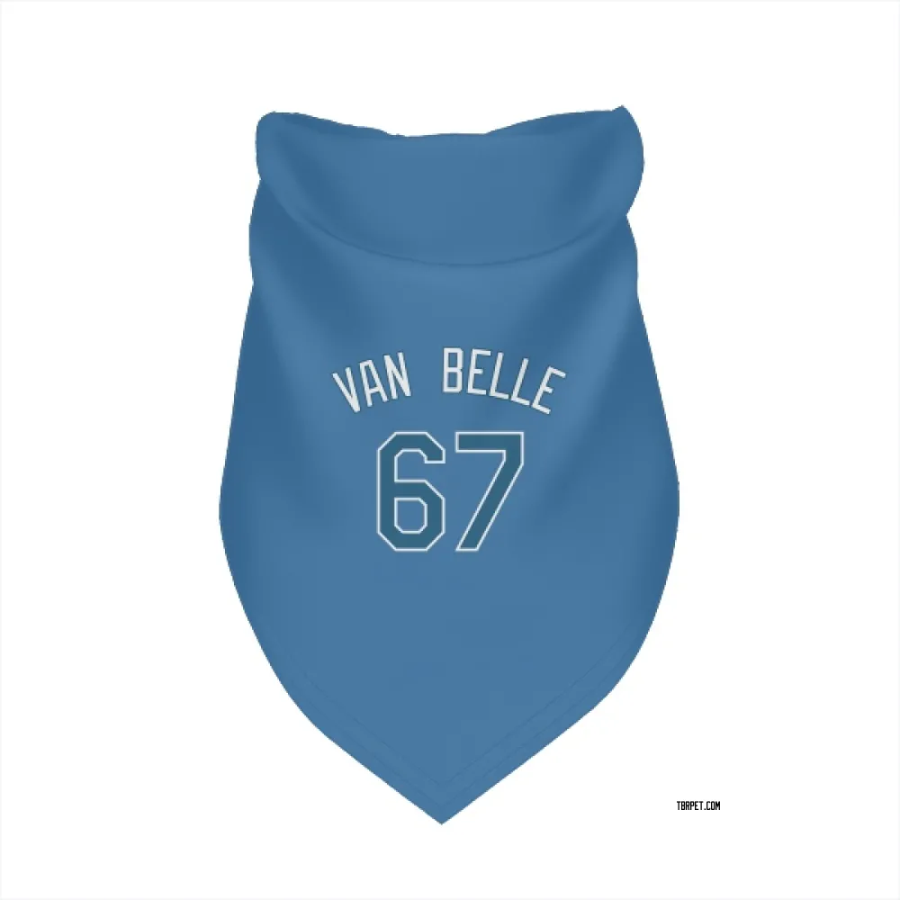 Tampa Bay Rays Brian Van Belle Light Blue Pet Bandana for Dog & Cat