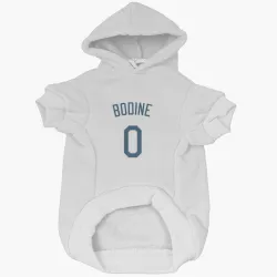 Tampa Bay Rays Caden Bodine White Pet Hoodie for Dog & Cat