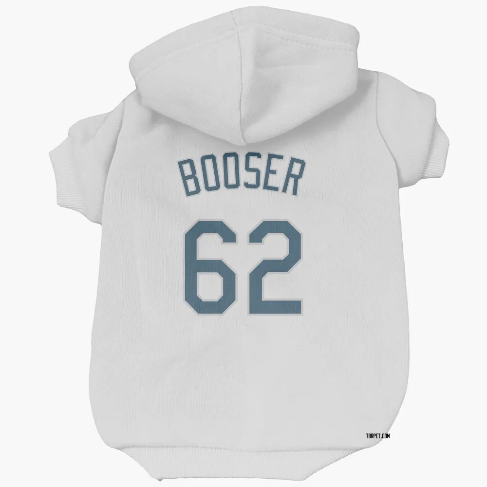 Tampa Bay Rays Cam Booser White Pet Hoodie for Dog & Cat