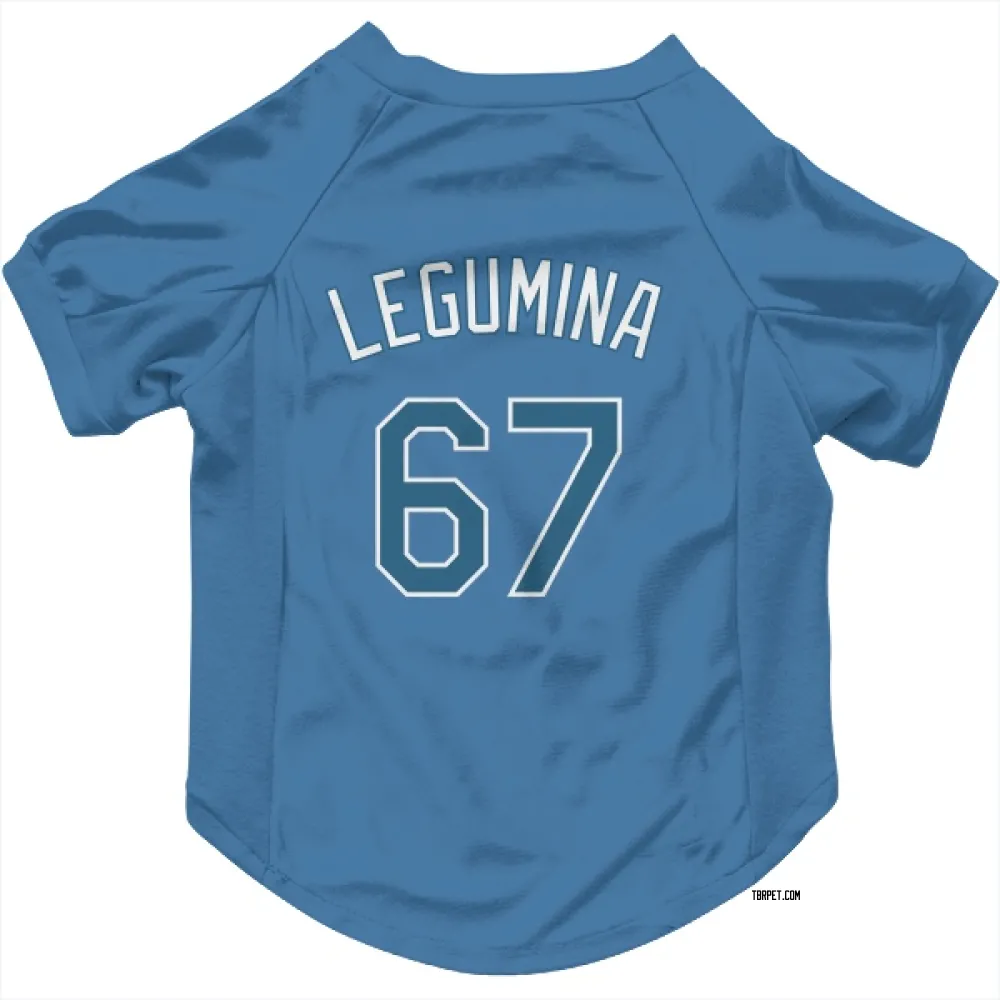 Tampa Bay Rays Casey Legumina Light Blue Pet Jersey for Dog & Cat