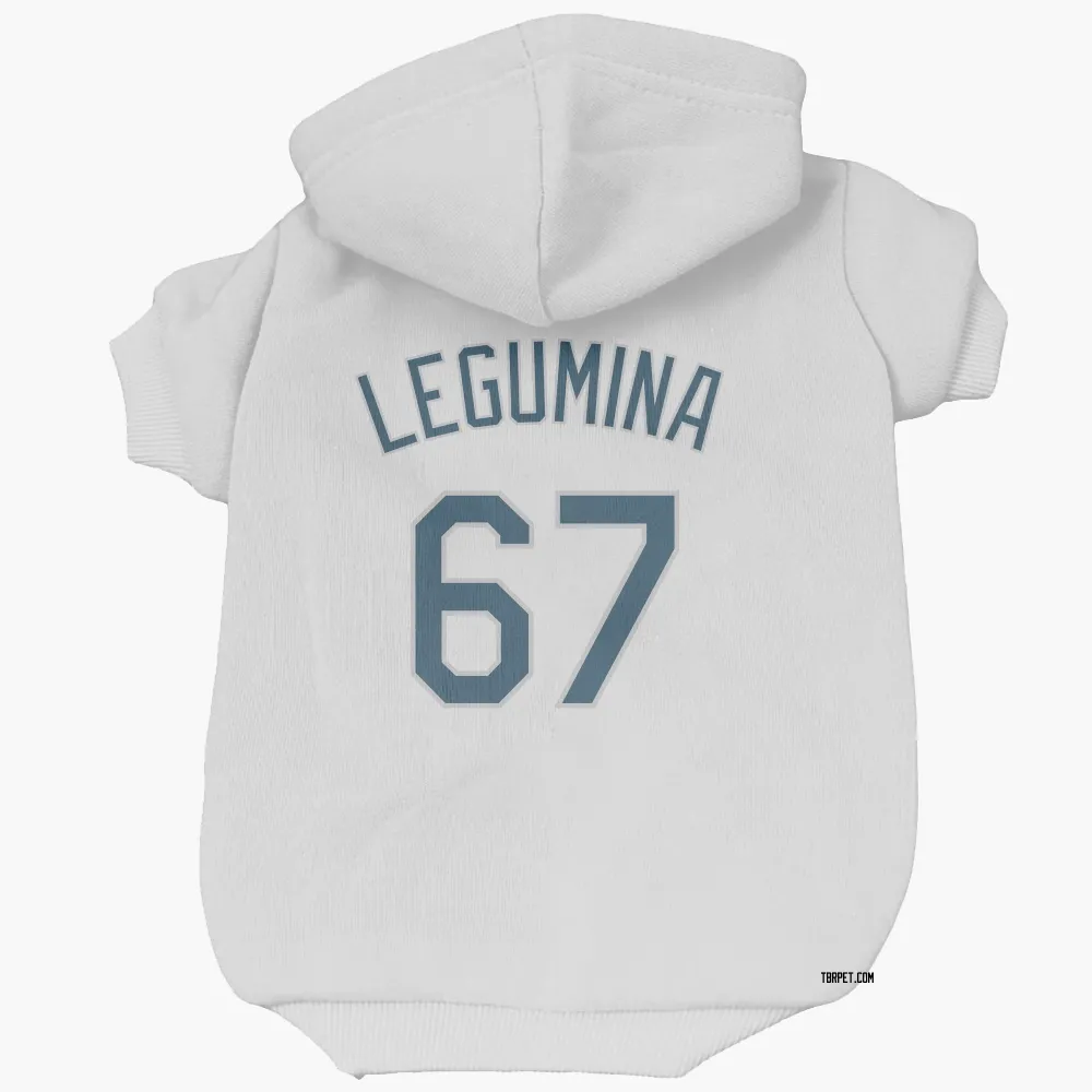 Tampa Bay Rays Casey Legumina White Pet Hoodie for Dog & Cat