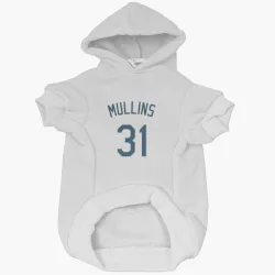 Tampa Bay Rays Cedric Mullins White Pet Hoodie for Dog & Cat