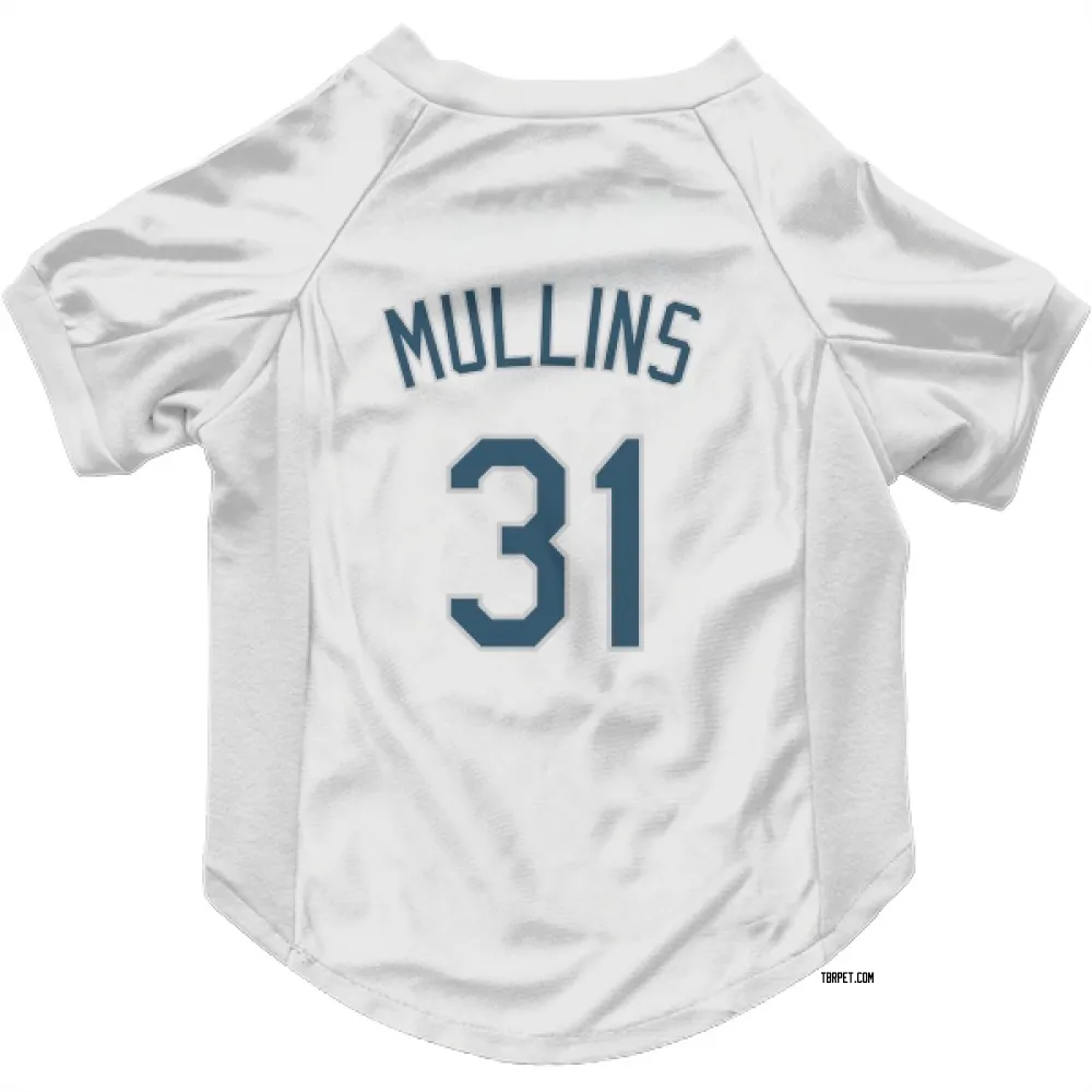 Tampa Bay Rays Cedric Mullins White Pet Jersey for Dog & Cat