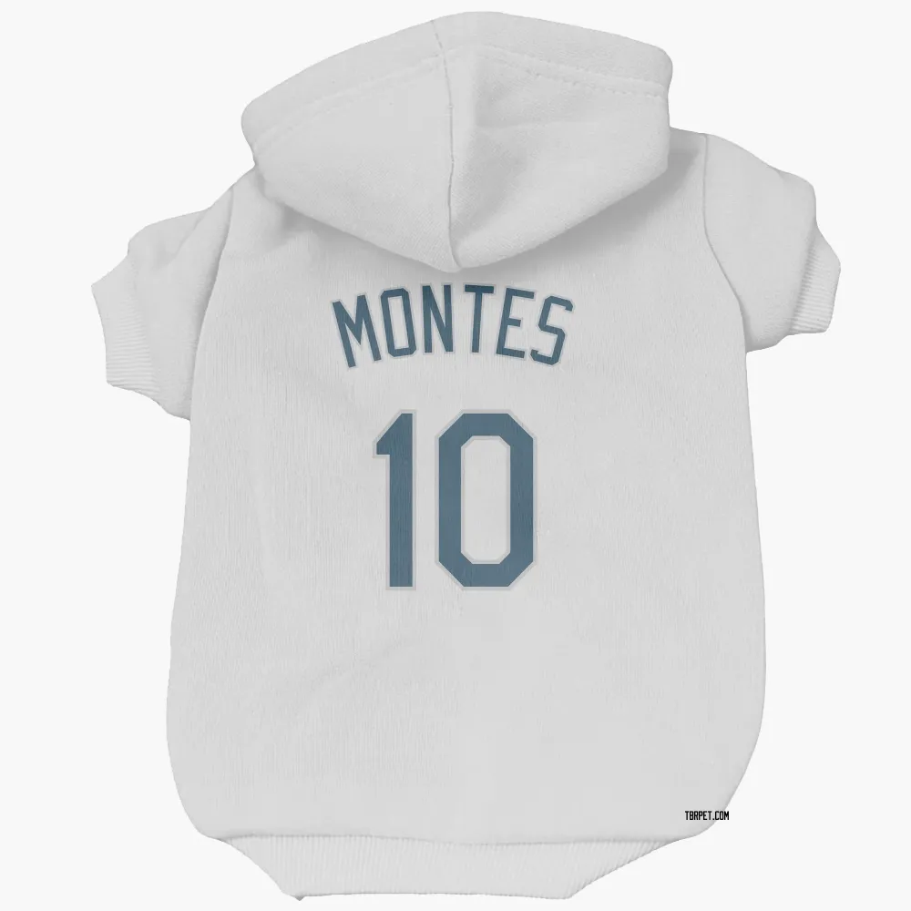 Tampa Bay Rays Coco Montes White Pet Hoodie for Dog & Cat