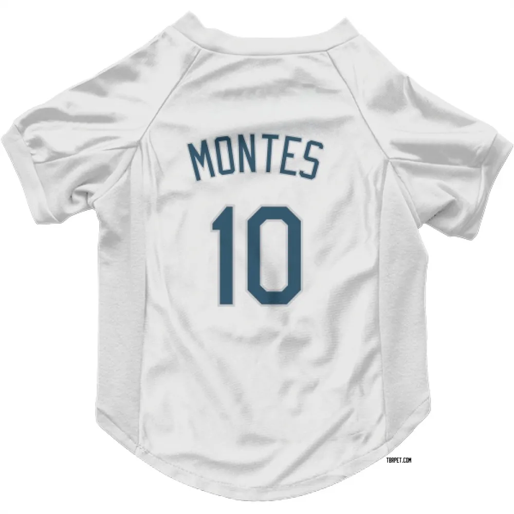 Tampa Bay Rays Coco Montes White Pet Jersey for Dog & Cat