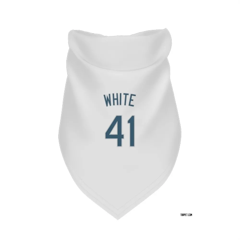 Tampa Bay Rays Colby White White Pet Bandana for Dog & Cat
