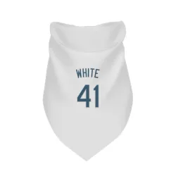 Tampa Bay Rays Colby White White Pet Bandana for Dog & Cat