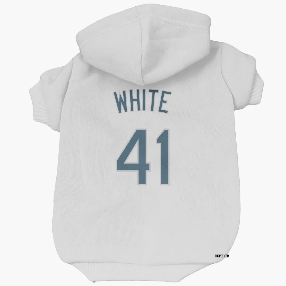 Tampa Bay Rays Colby White White Pet Hoodie for Dog & Cat