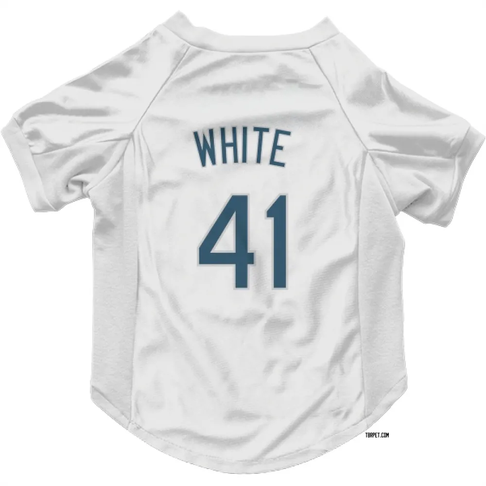 Tampa Bay Rays Colby White White Pet Jersey for Dog & Cat