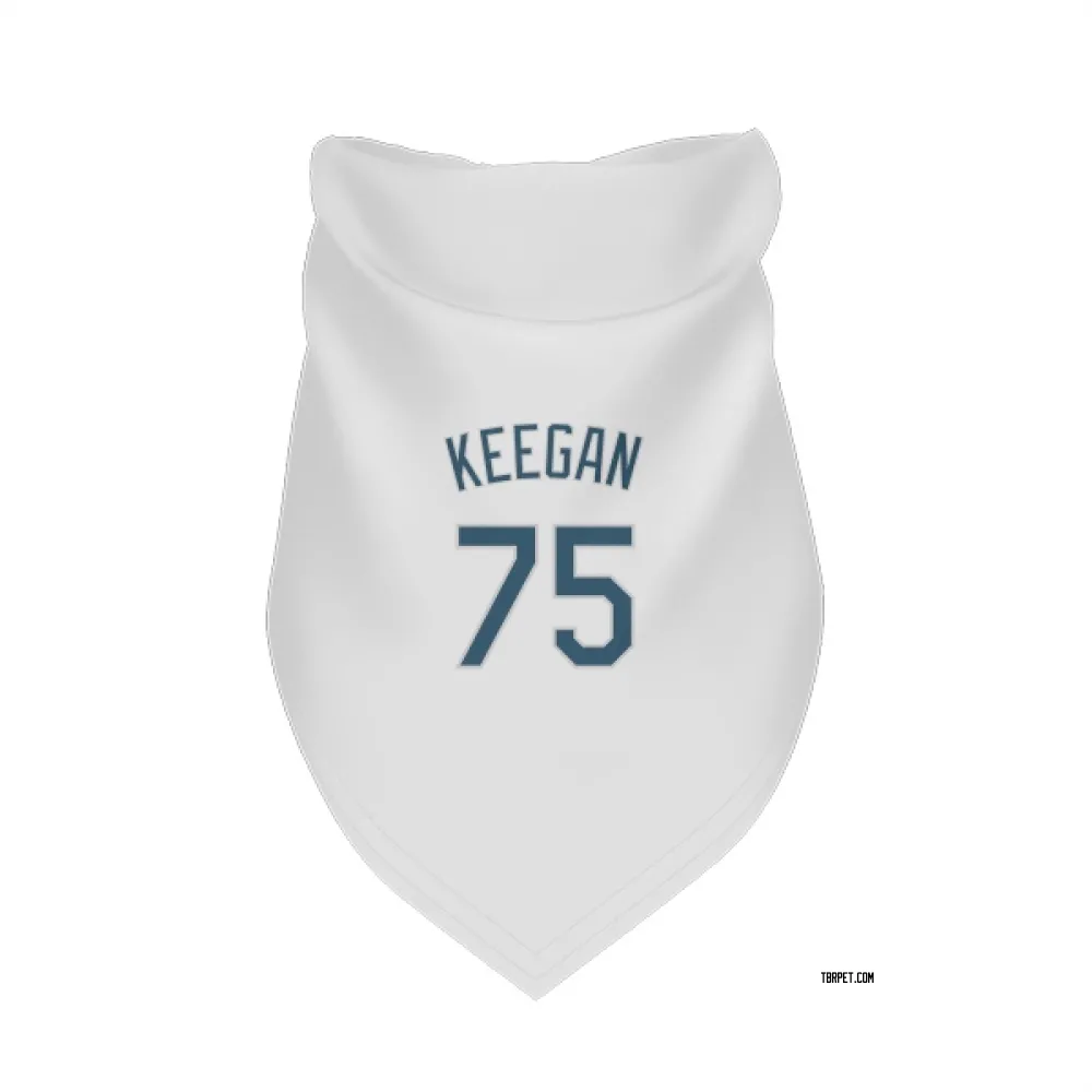 Tampa Bay Rays Dominic Keegan White Pet Bandana for Dog & Cat