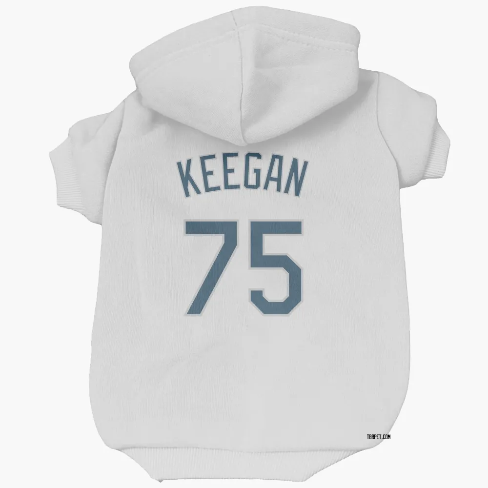 Tampa Bay Rays Dominic Keegan White Pet Hoodie for Dog & Cat