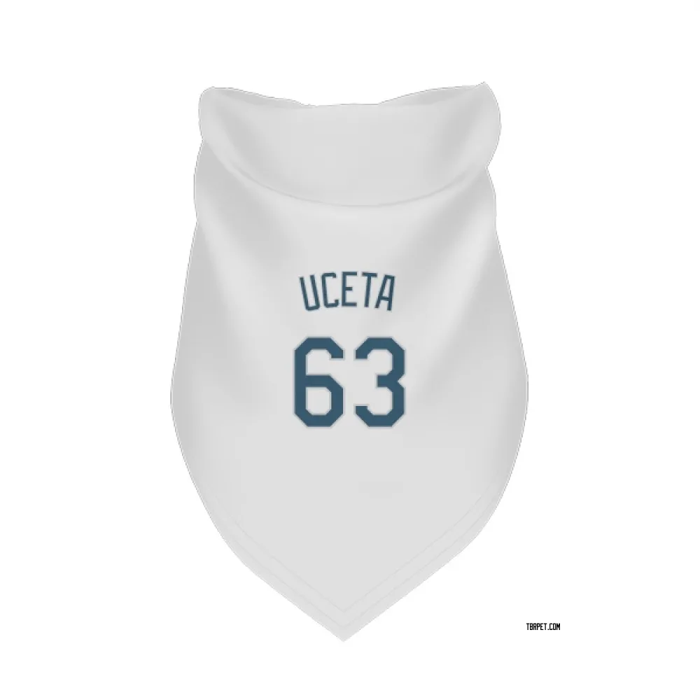 Tampa Bay Rays Edwin Uceta White Pet Bandana for Dog & Cat