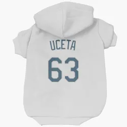 Tampa Bay Rays Edwin Uceta White Pet Hoodie for Dog & Cat
