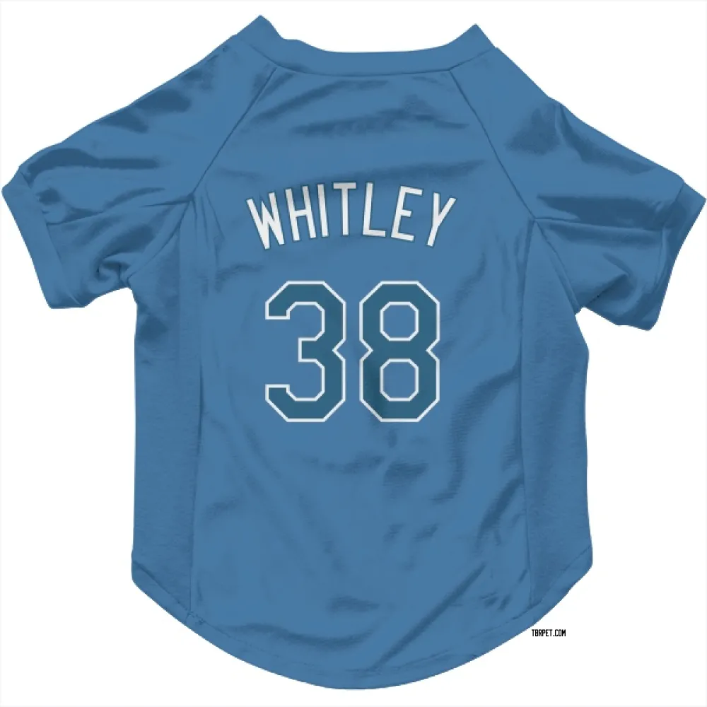 Tampa Bay Rays Forrest Whitley Light Blue Pet Jersey for Dog & Cat
