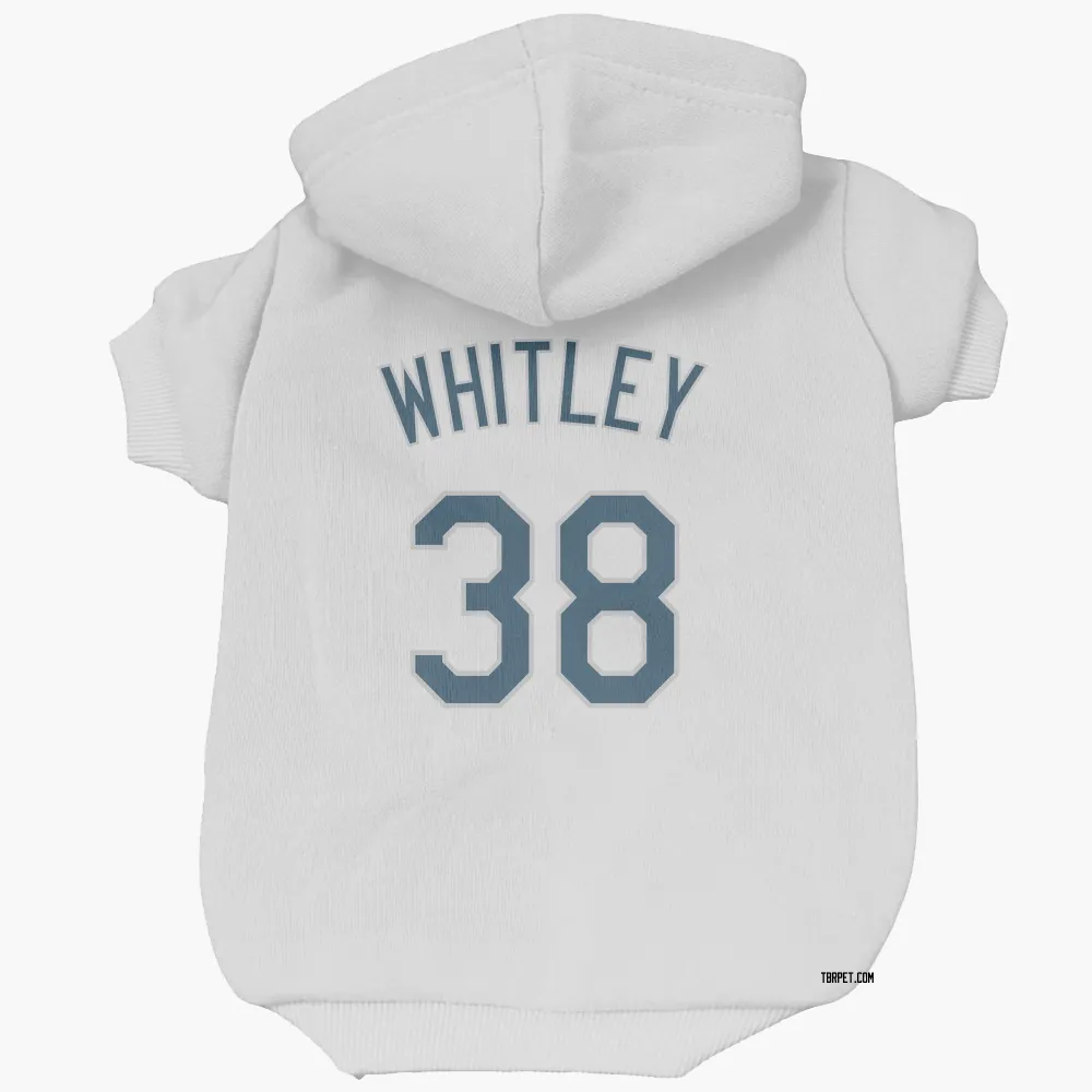 Tampa Bay Rays Forrest Whitley White Pet Hoodie for Dog & Cat