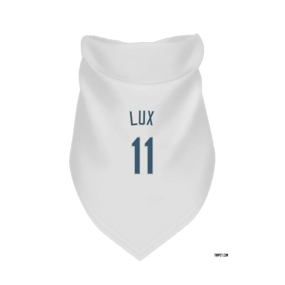 Tampa Bay Rays Gavin Lux White Pet Bandana for Dog & Cat