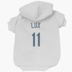 Tampa Bay Rays Gavin Lux White Pet Hoodie for Dog & Cat