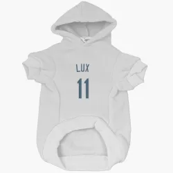 Tampa Bay Rays Gavin Lux White Pet Hoodie for Dog & Cat