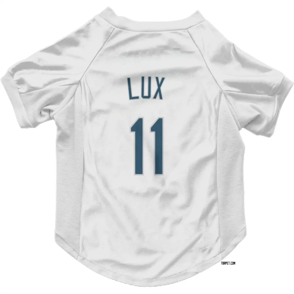 Tampa Bay Rays Gavin Lux White Pet Jersey for Dog & Cat