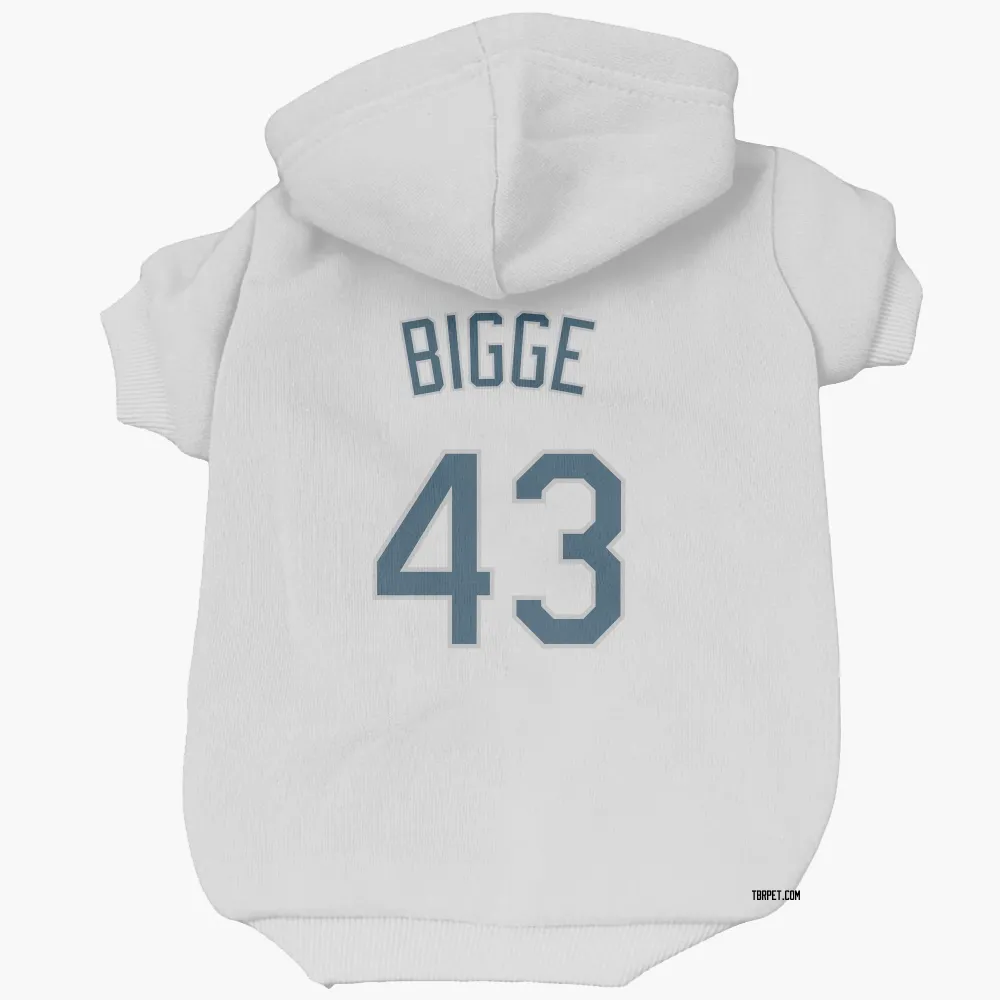 Tampa Bay Rays Hunter Bigge White Pet Hoodie for Dog & Cat