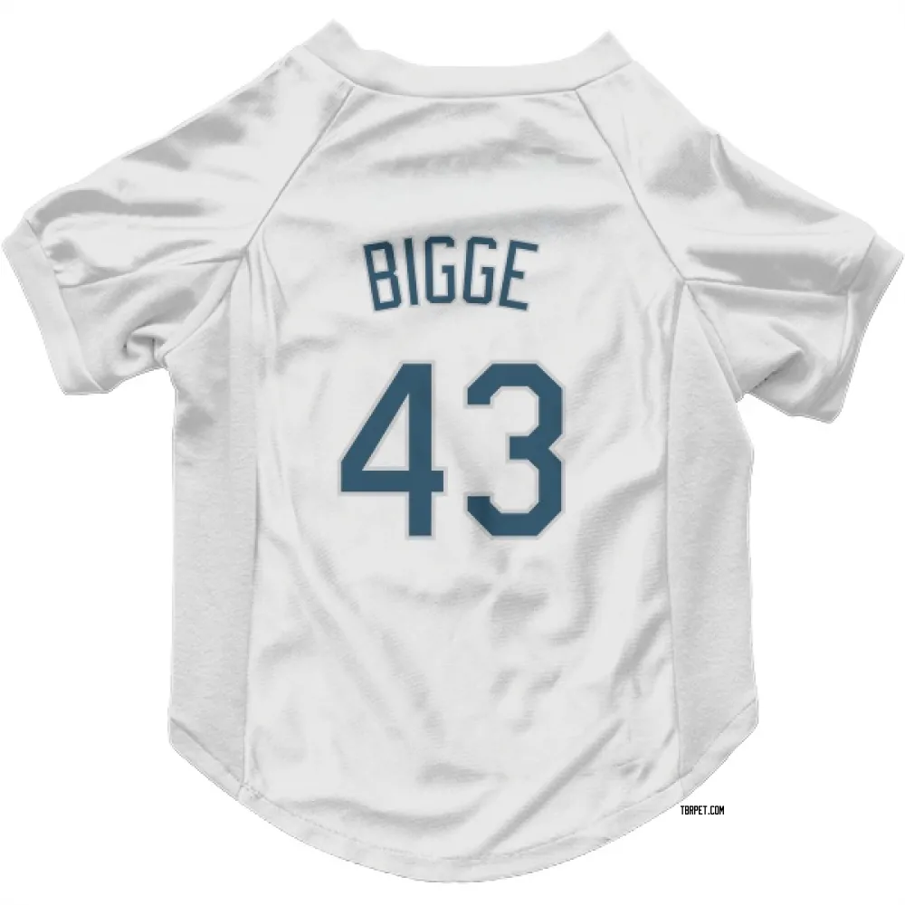 Tampa Bay Rays Hunter Bigge White Pet Jersey for Dog & Cat