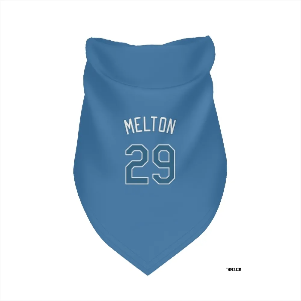Tampa Bay Rays Jacob Melton Light Blue Pet Bandana for Dog & Cat