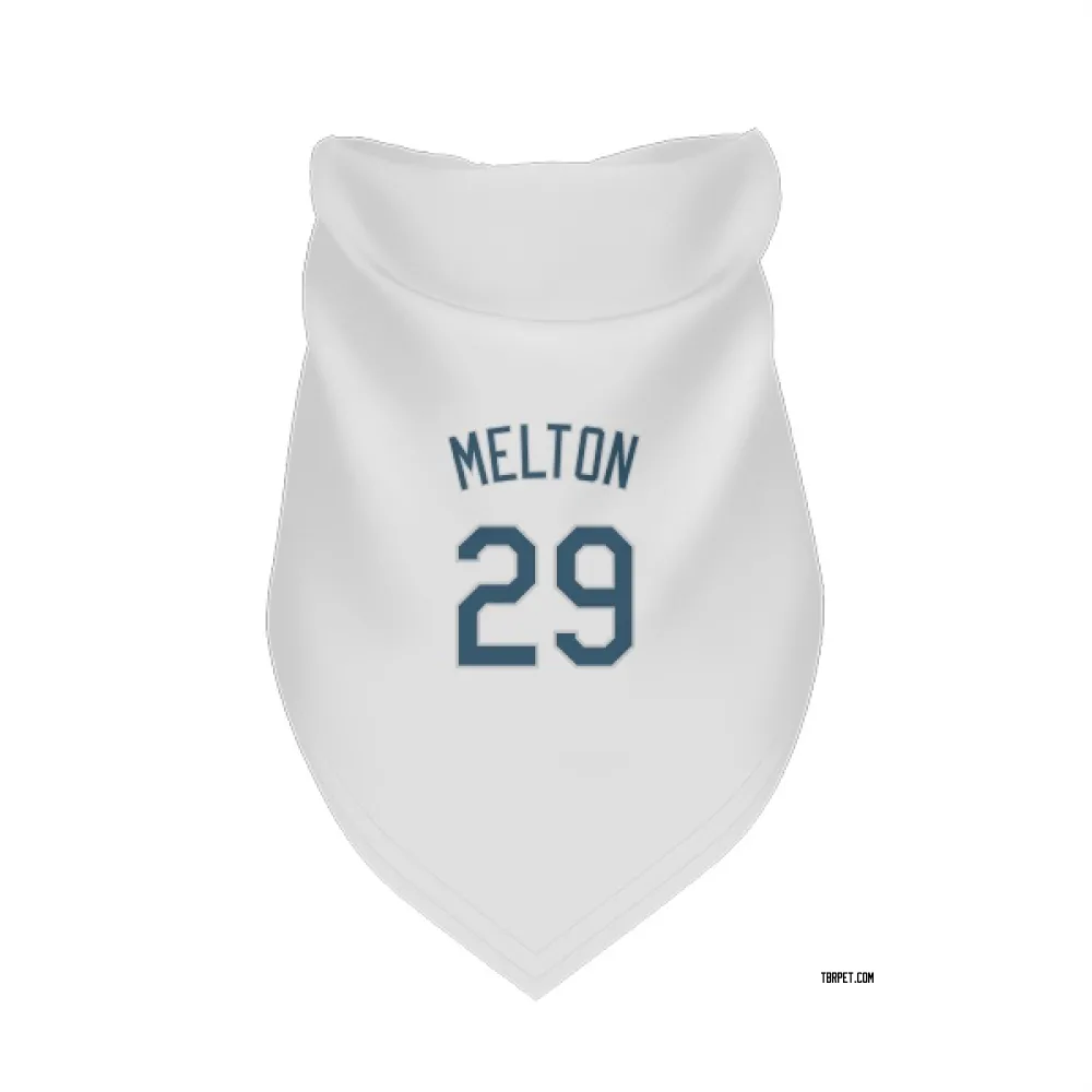 Tampa Bay Rays Jacob Melton White Pet Bandana for Dog & Cat