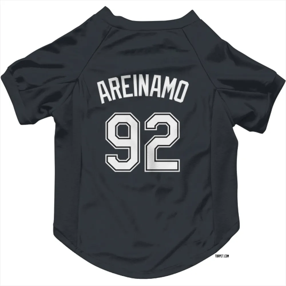 Tampa Bay Rays Jadher Areinamo Black Pet Jersey for Dog & Cat