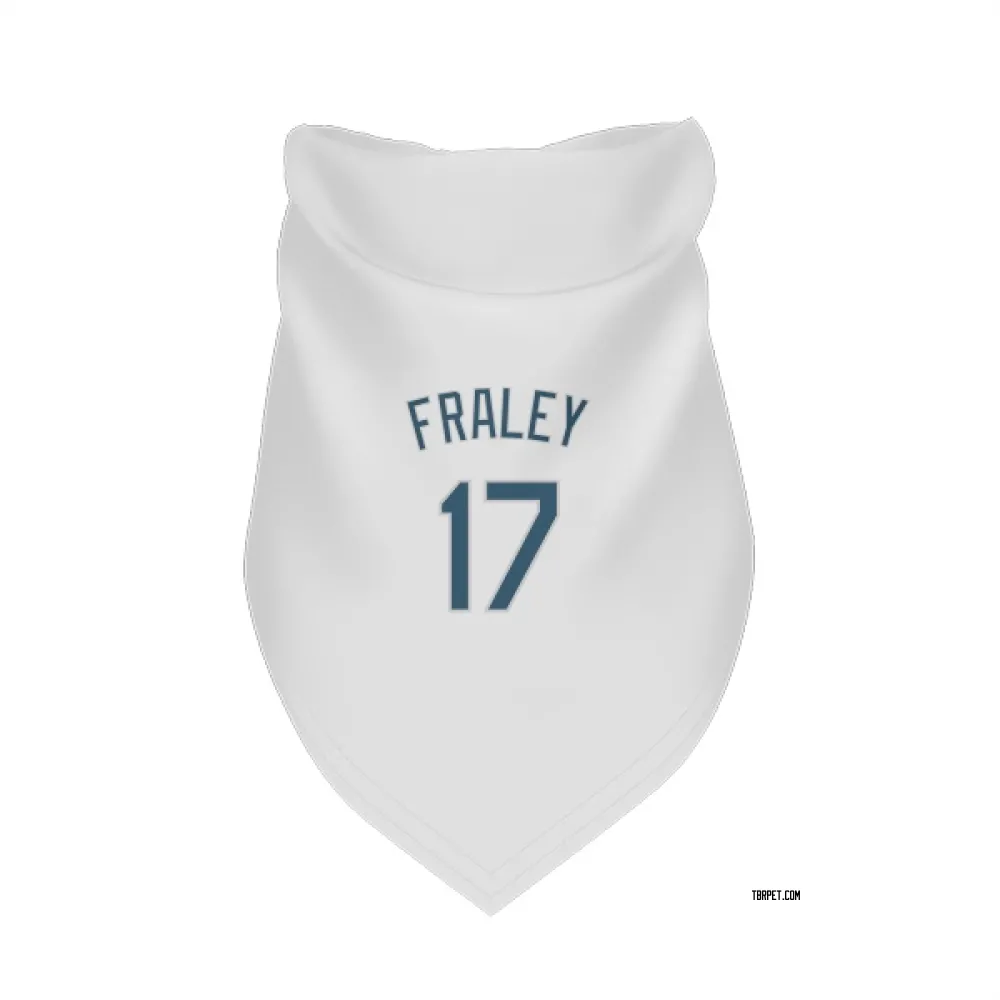 Tampa Bay Rays Jake Fraley White Pet Bandana for Dog & Cat