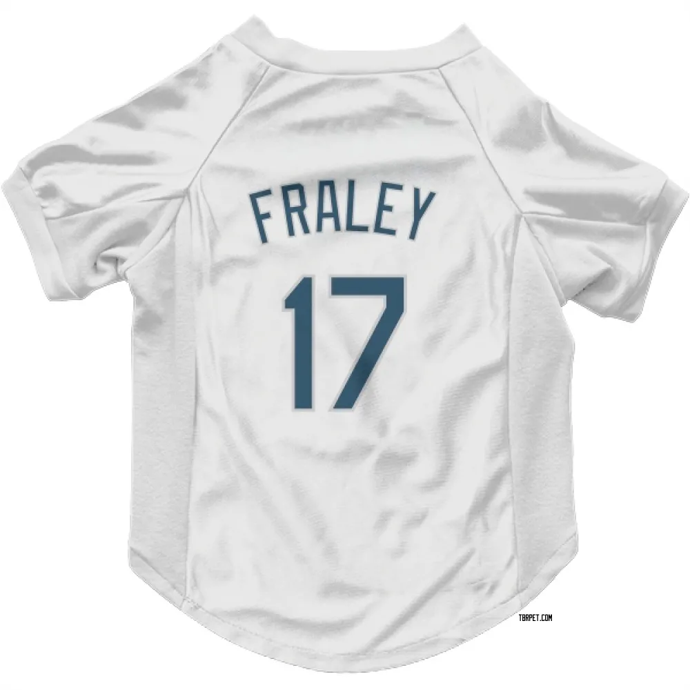 Tampa Bay Rays Jake Fraley White Pet Jersey for Dog & Cat