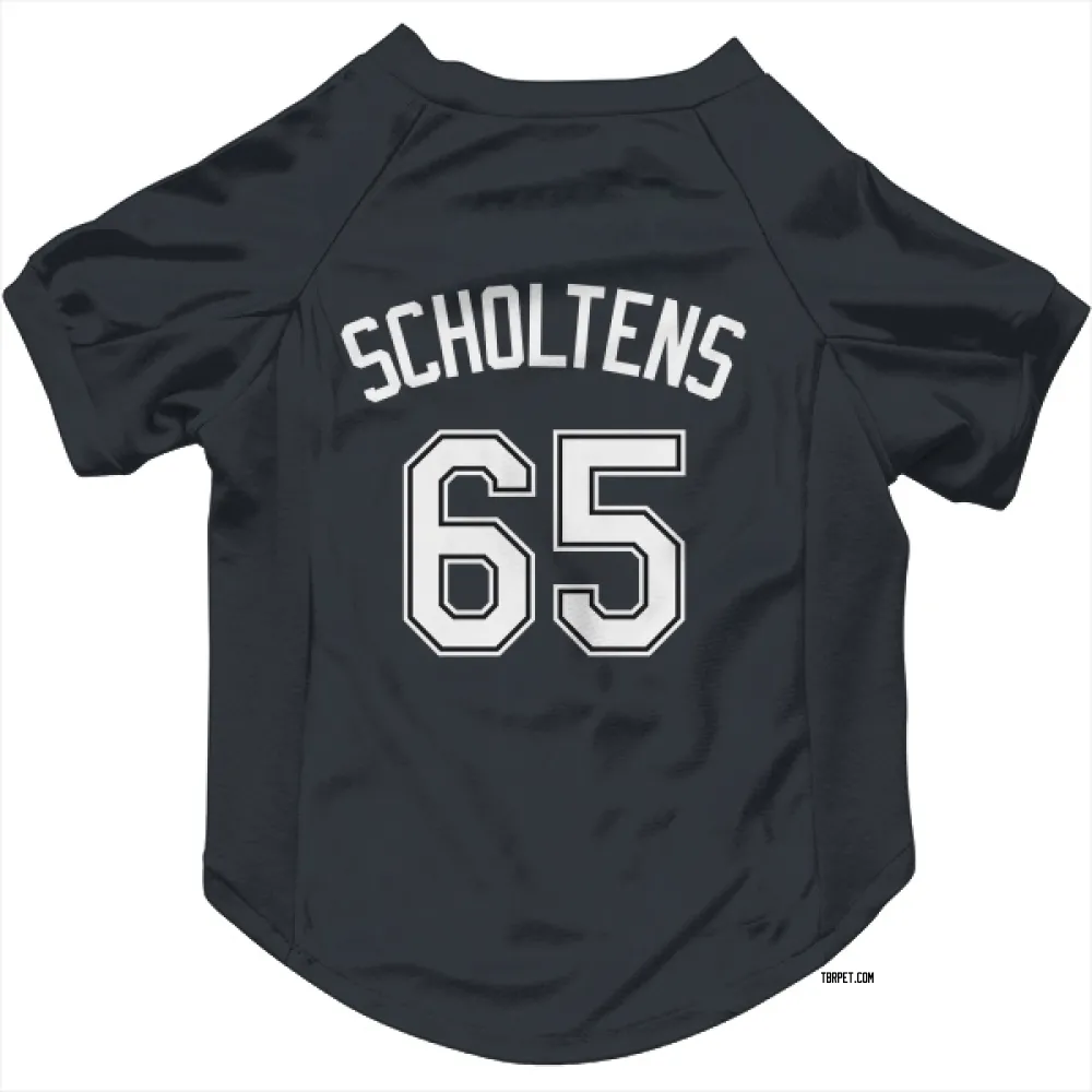 Tampa Bay Rays Jesse Scholtens Black Pet Jersey for Dog & Cat