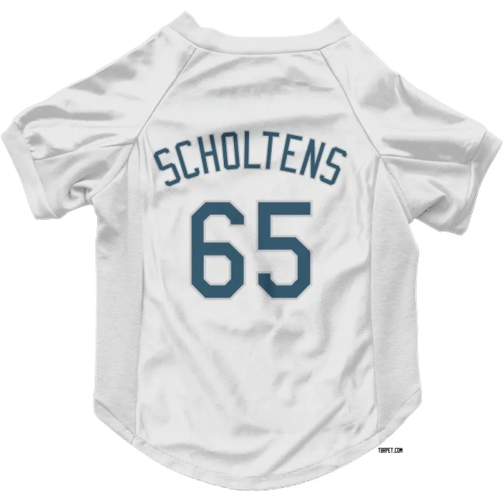 Tampa Bay Rays Jesse Scholtens White Pet Jersey for Dog & Cat
