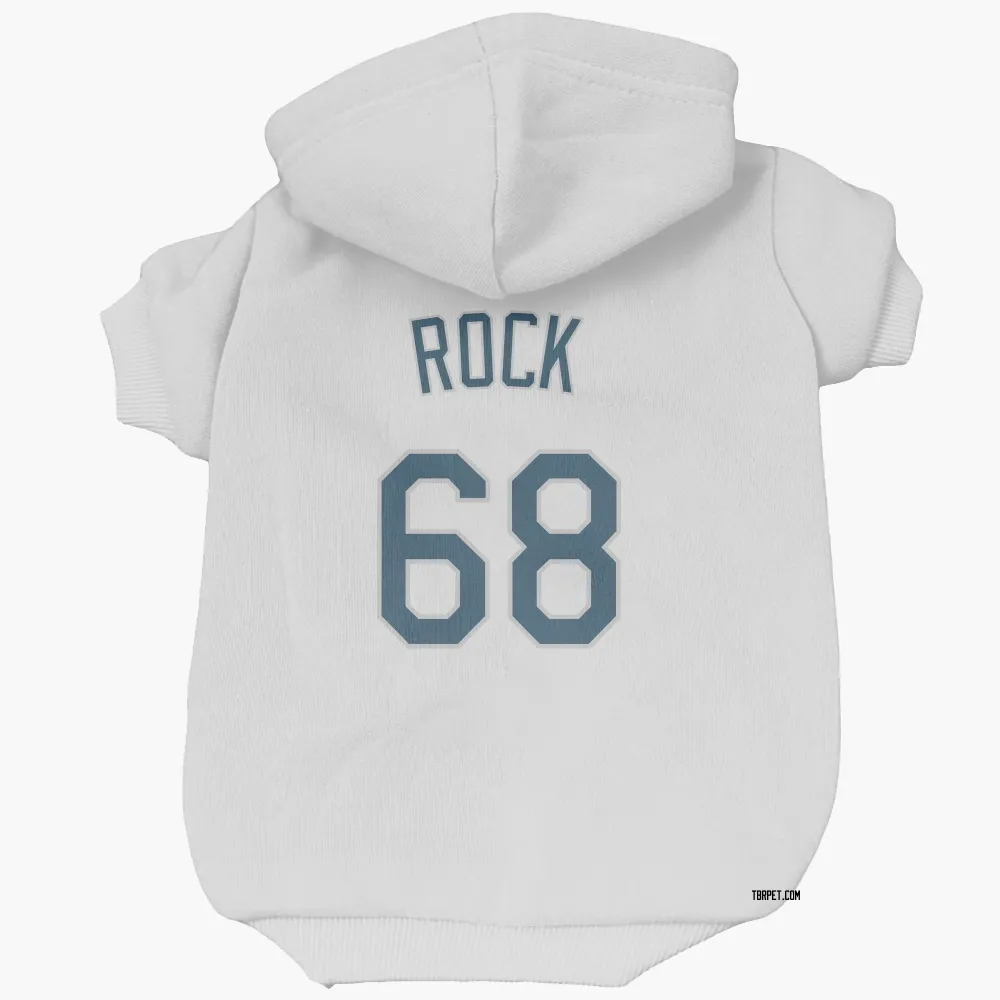 Tampa Bay Rays Joe Rock White Pet Hoodie for Dog & Cat