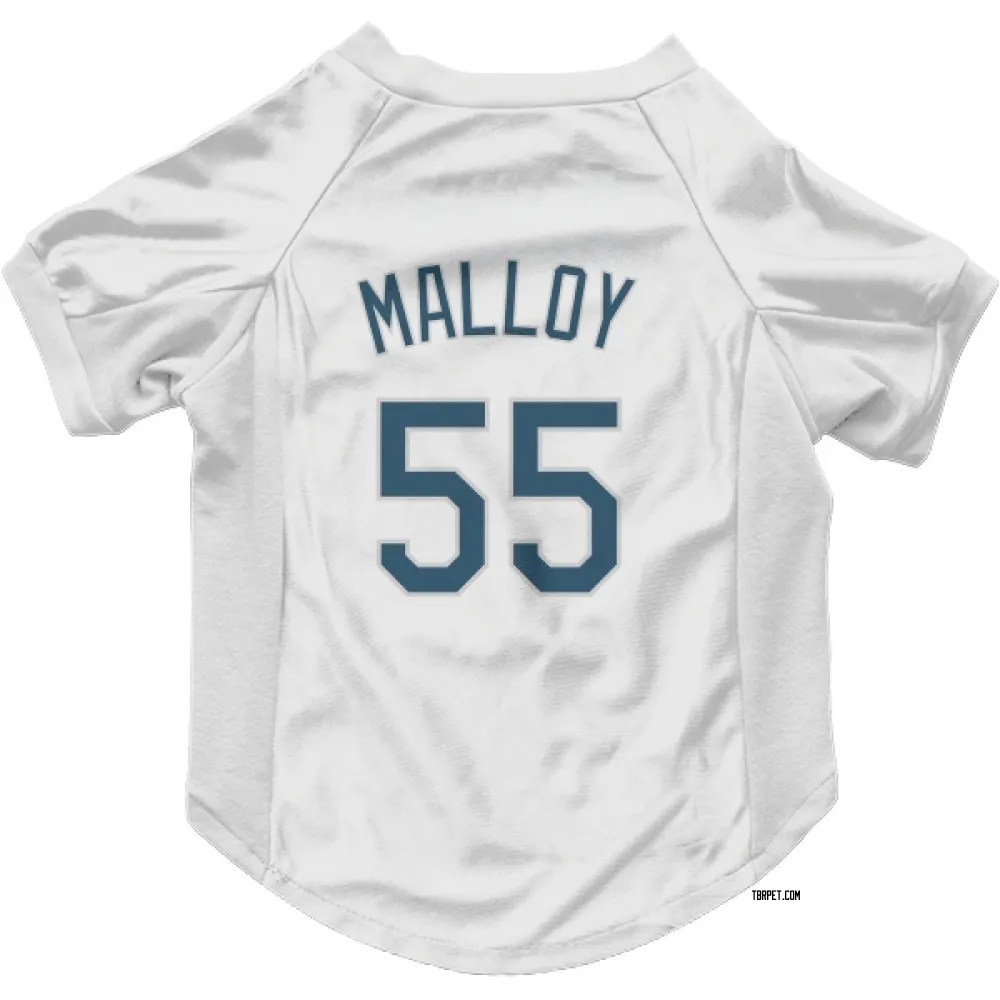 Tampa Bay Rays Justyn-Henry Malloy White Pet Jersey for Dog & Cat