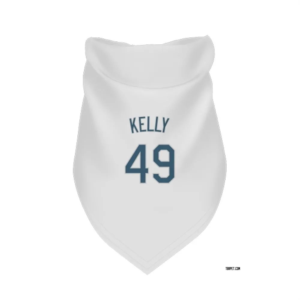 Tampa Bay Rays Kevin Kelly White Pet Bandana for Dog & Cat