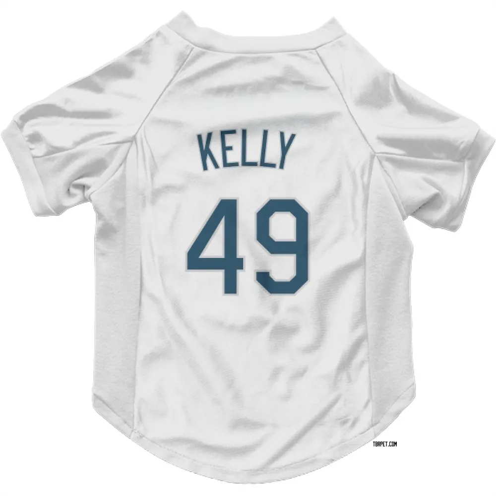 Tampa Bay Rays Kevin Kelly White Pet Jersey for Dog & Cat