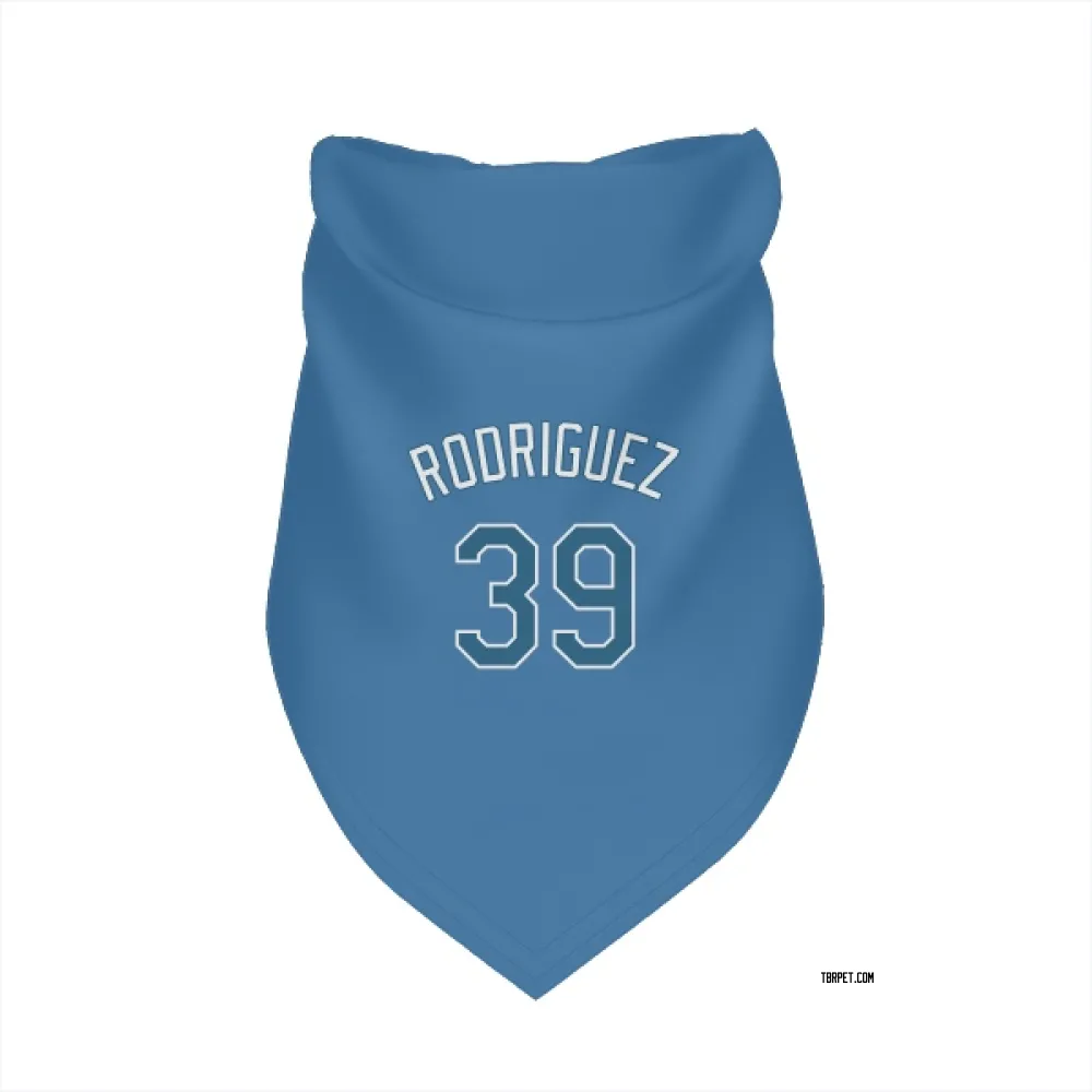 Tampa Bay Rays Manuel Rodriguez Light Blue Pet Bandana for Dog & Cat