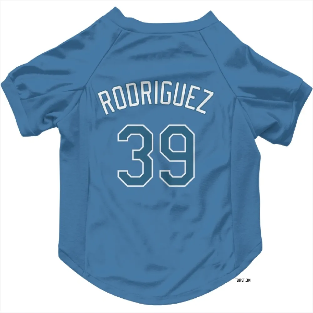 Tampa Bay Rays Manuel Rodriguez Light Blue Pet Jersey for Dog & Cat