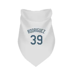 Tampa Bay Rays Manuel Rodriguez White Pet Bandana for Dog & Cat