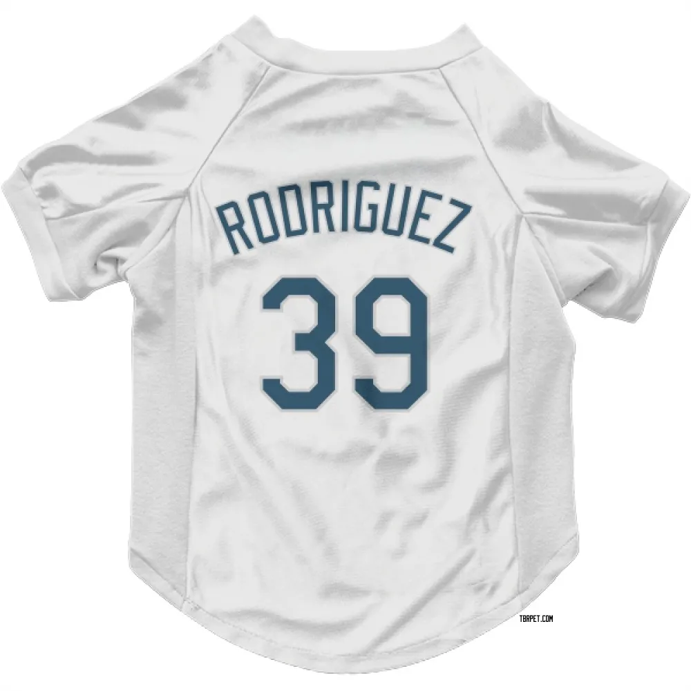Tampa Bay Rays Manuel Rodriguez White Pet Jersey for Dog & Cat
