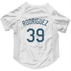 Tampa Bay Rays Manuel Rodriguez White Pet Jersey for Dog & Cat