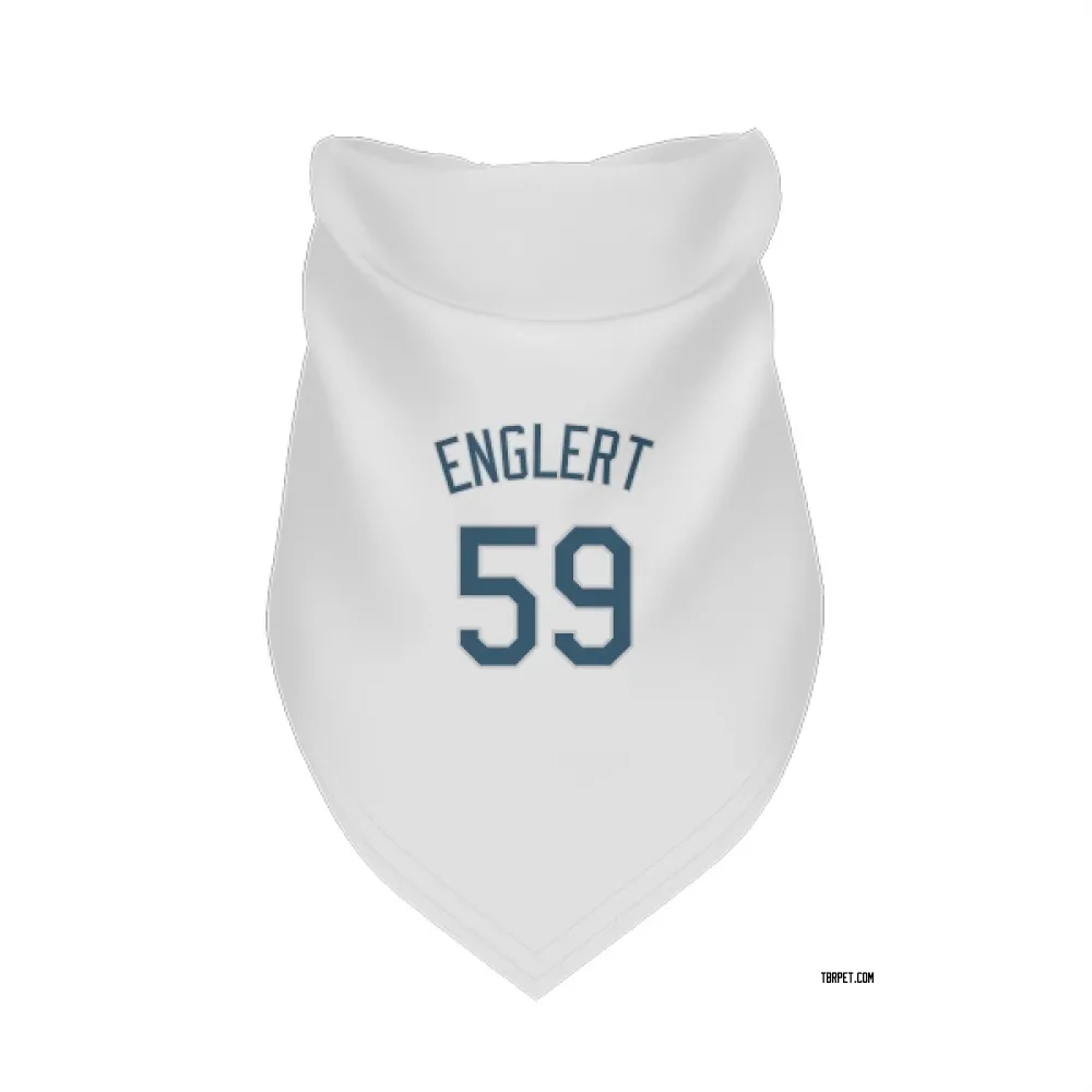 Tampa Bay Rays Mason Englert White Pet Bandana for Dog & Cat
