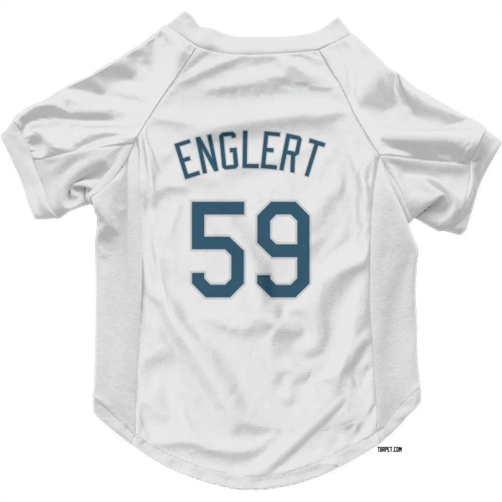 Tampa Bay Rays Mason Englert White Pet Jersey for Dog & Cat