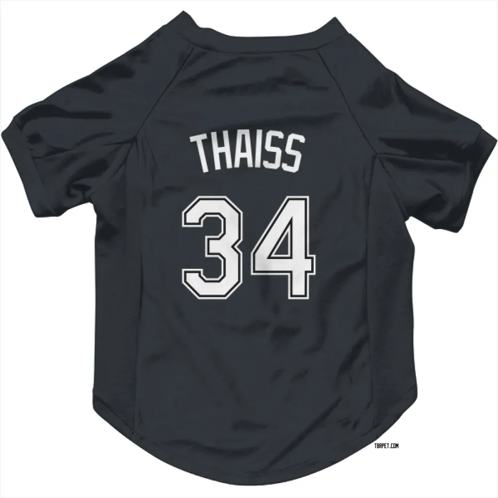 Tampa Bay Rays Matt Thaiss Black Pet Jersey for Dog & Cat