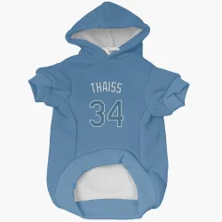 Tampa Bay Rays Matt Thaiss Light Blue Pet Hoodie for Dog & Cat