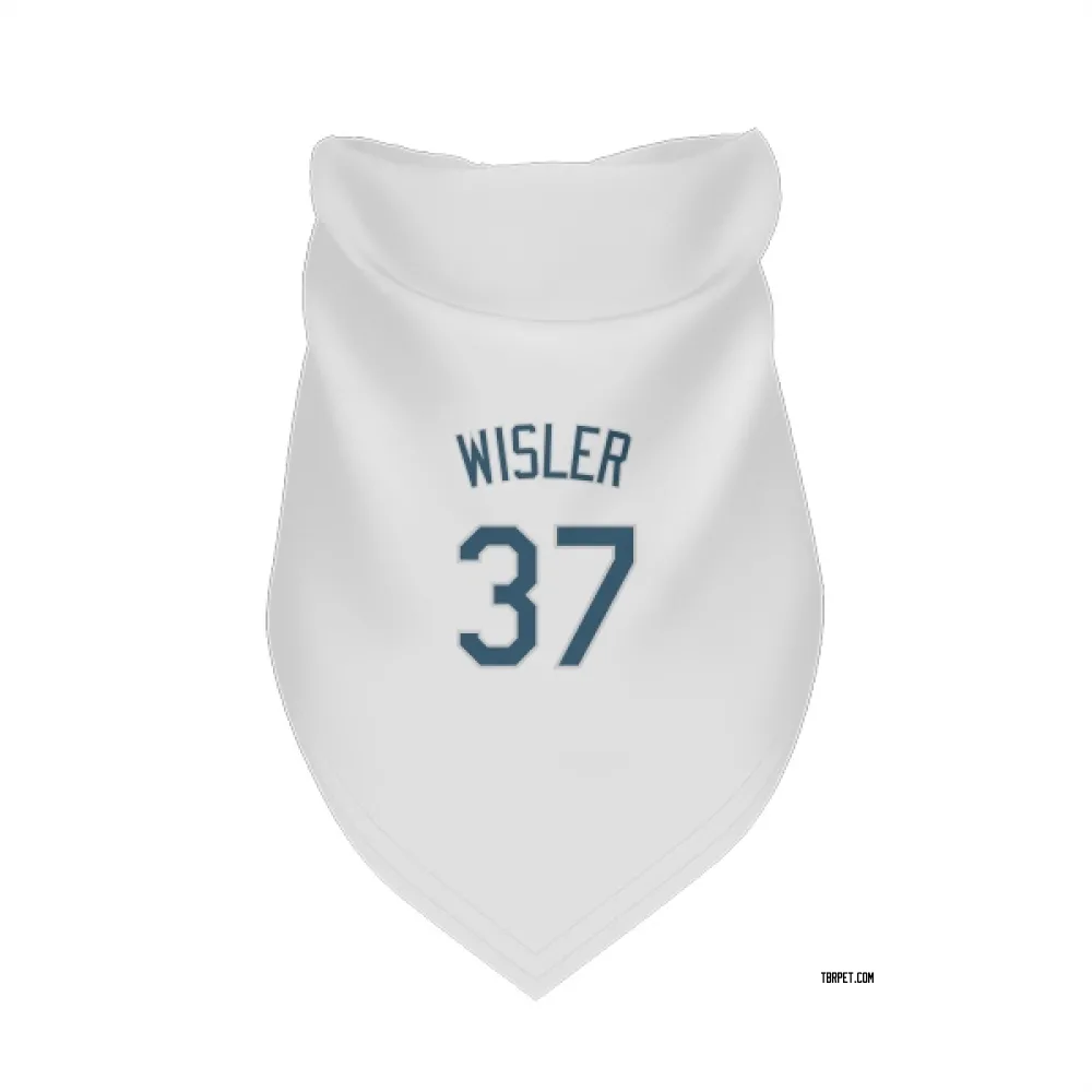 Tampa Bay Rays Matt Wisler White Pet Bandana for Dog & Cat